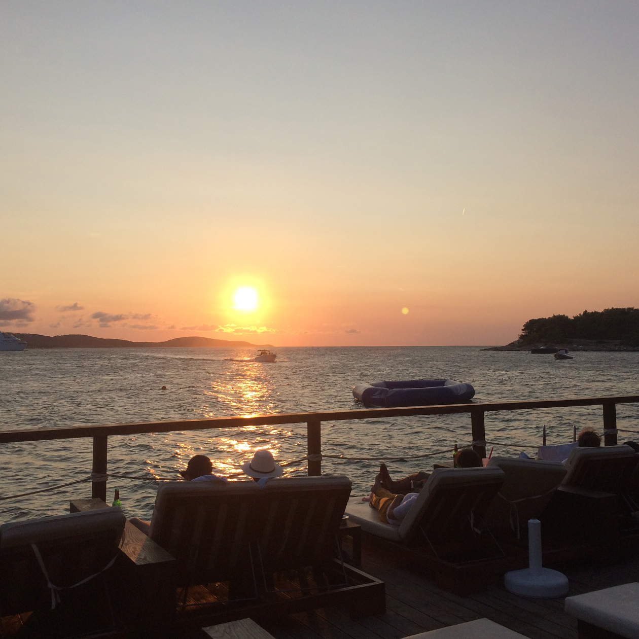 hula hula bar beach drink party music sunset hvar city island travel croatia