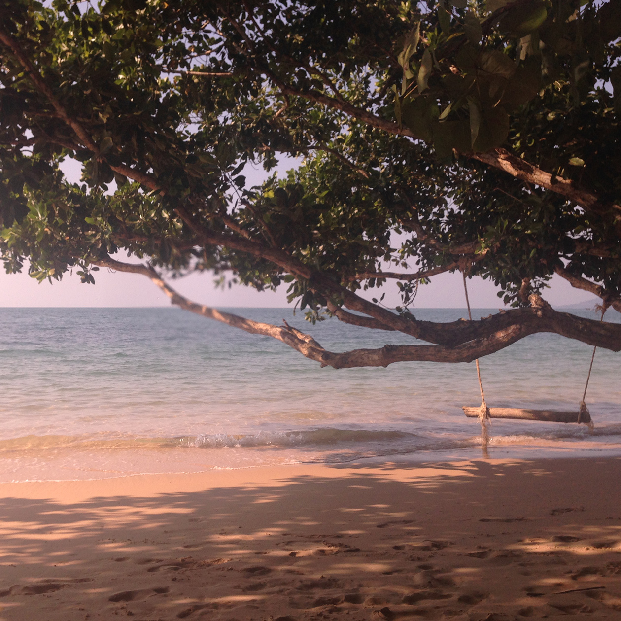 idyll swing monkey beach koh phayam island travel thailand