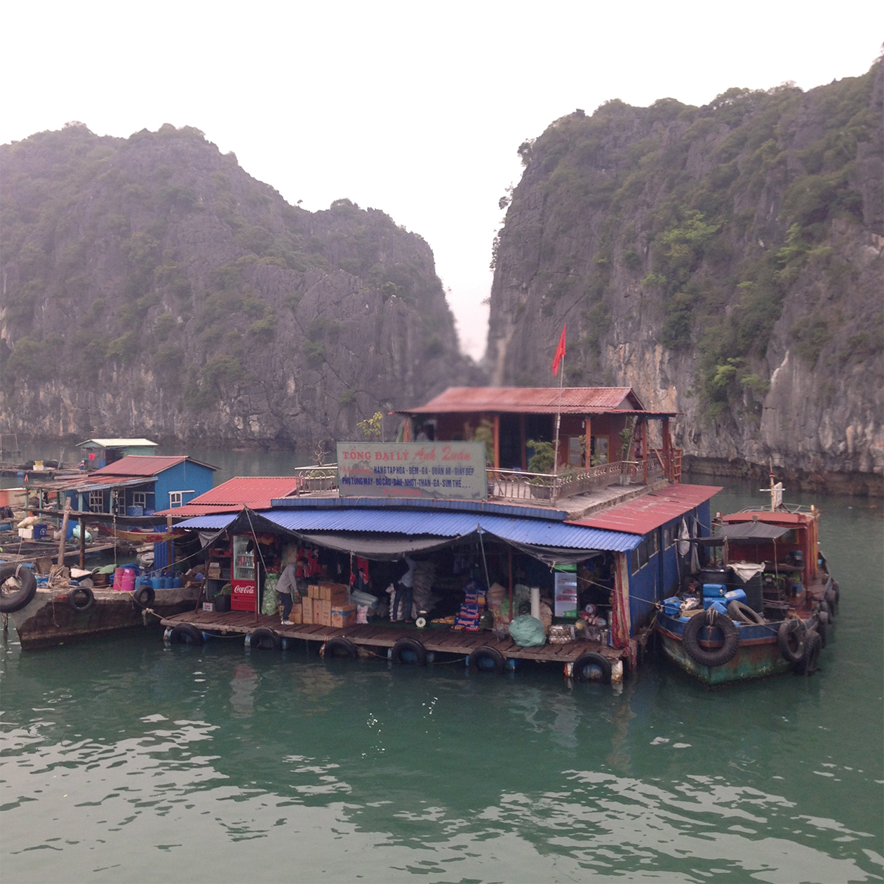 Floating village Hạ Long Bay vietnam.
